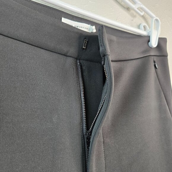 Good American Scuba Pants Sz 10 Flare Black High Waisted Dressy Career Trousers - Picture 10 of 13